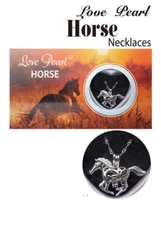 Horse Pearl Necklace Wish Love Pearl Kit Gift Box 16"