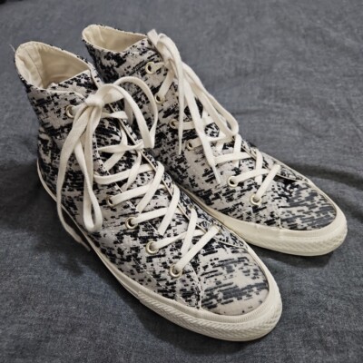 Converse Womens Gemma Ox Chuck Taylor All Star High Top Black White Size 8