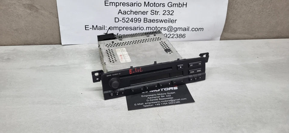 BMW E46 3er Radio CD Business 6512-6916047 Sin Código 65126939661 - Imagen 3 de 4