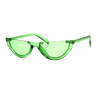 Womens Sunglasses Frameless Flat Top Half Oval Shape UV400  display picture 1