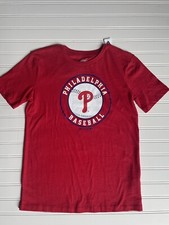 NWT Phillies Genuine Merchandise Brand T-Shirt Red - Size Youth XL 14/16