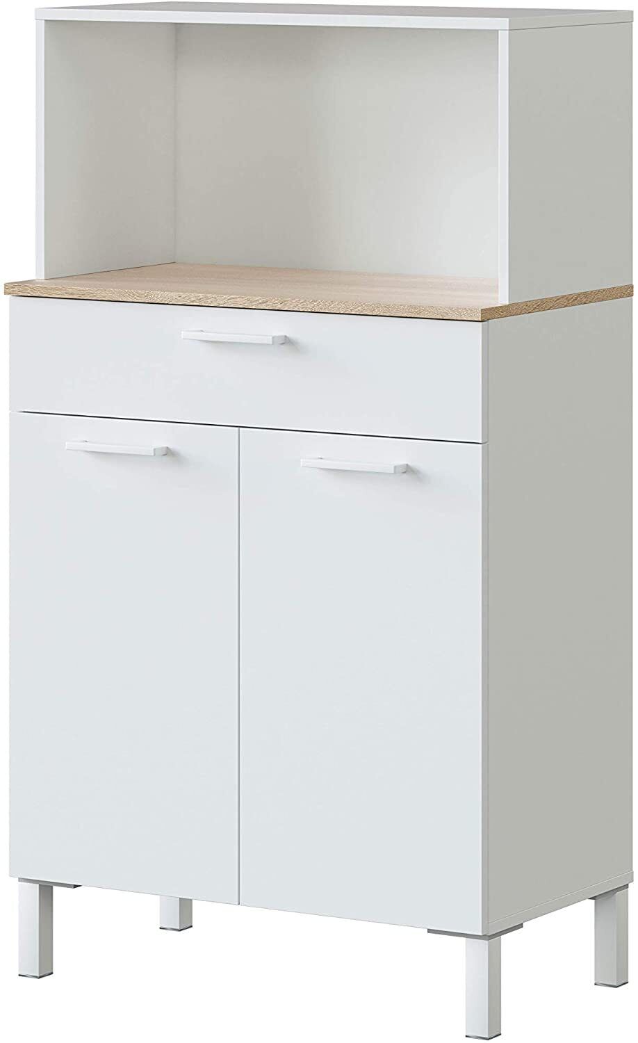 Mueble de cocina, Aparador de comedor, Auxiliar de 2 Puertas + 1...