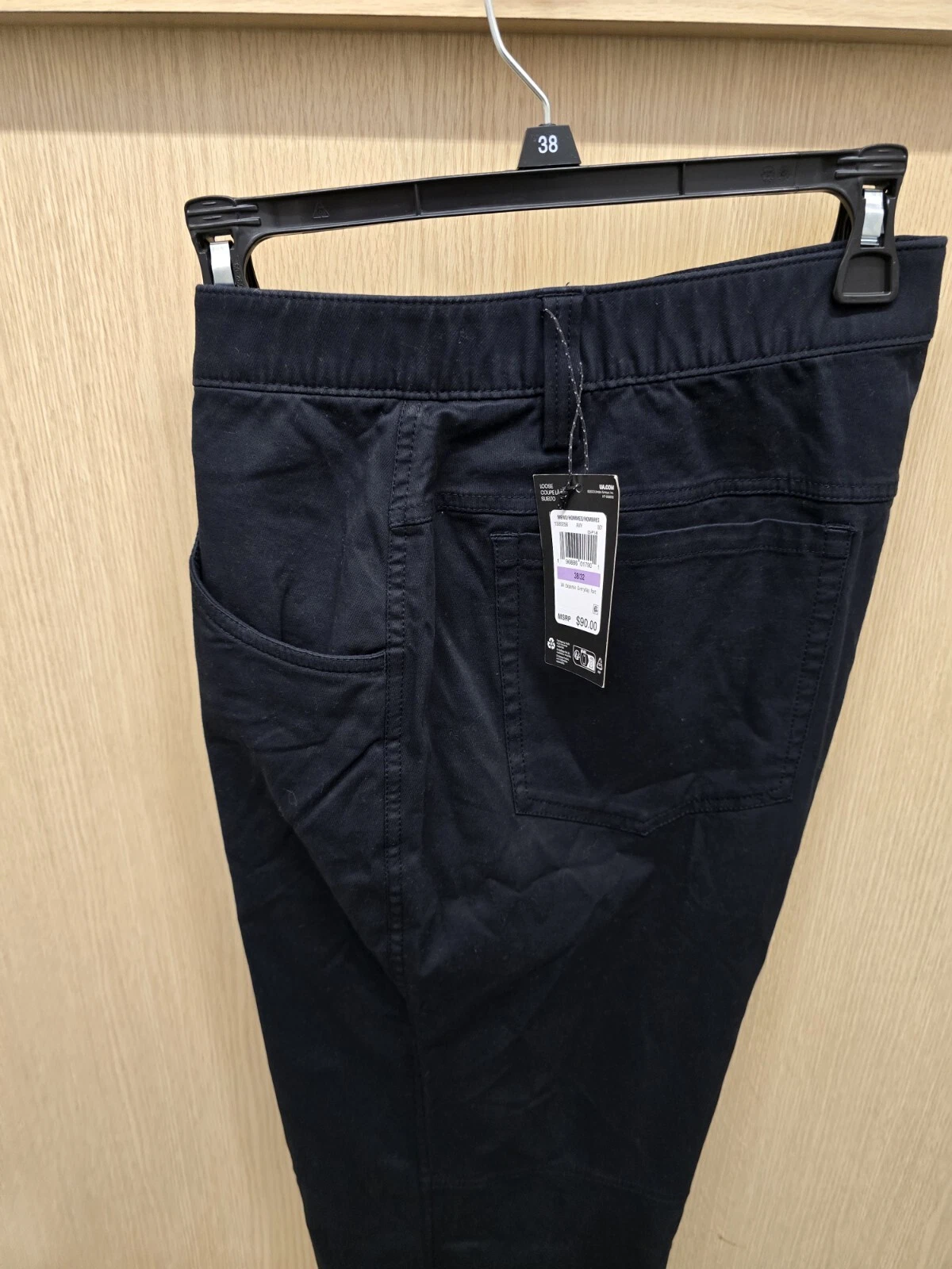 2025-NWTS- Under Armour Men's UA Outdoor Everyday Pants 1380256-001-BLACK 38/32