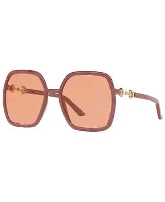 Gucci GG0890S 003 Women's Pink Frame / Orange Lens Sunglasses | eBay