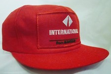 Hipster Snapback International from Navistar Orange Vintage Trucker Hat