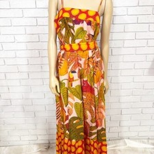 Farm Rio Women’s Summer Dream Ruffle Hem Maxi Dress - Size Large