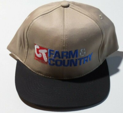 Central Tractor CT Farm & Country Snap Back Trucker Style Hat Cotton 