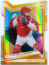 Jimmy Crooks 2022 Elite Extra Edition #127 Gold Aspirations SP# 22/24 Die Cut