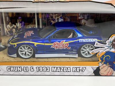 Chun-Li Street Fighter and 1993 Mazda RX-7 1:24 Scale Jada