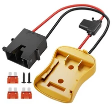 RVBOATPAT 20V Battery Adapter for Dewalt Power Wheel Adapter with Wire Harnes...