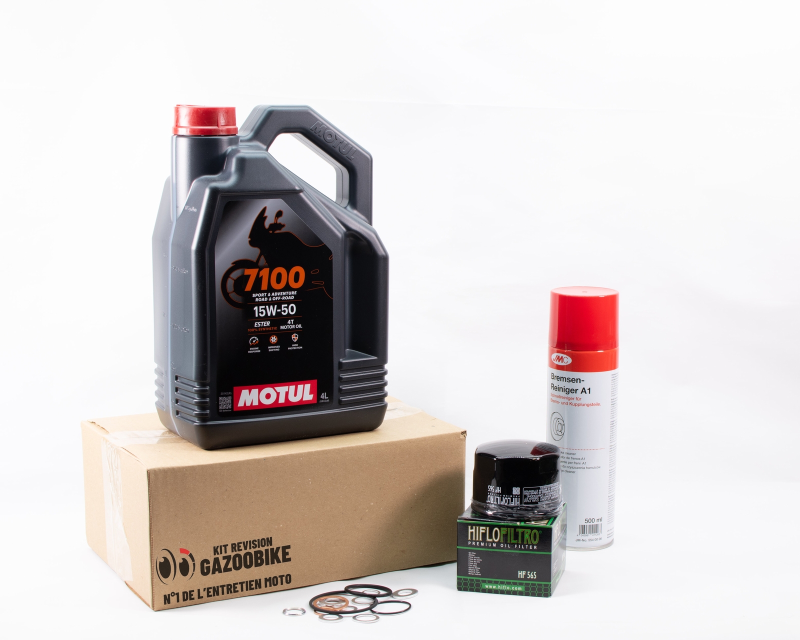 Faire la vidange de son Aprilia Dorsoduro 900 avec le kit Motul 7100
