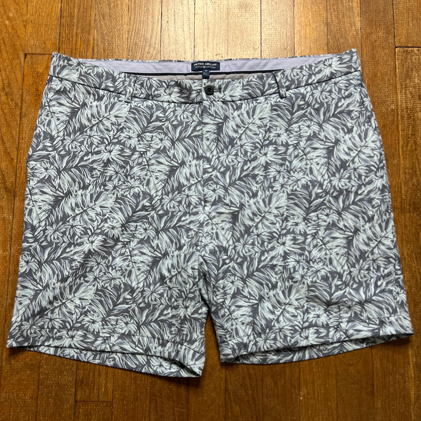 Peter Millar Crown Crafted Surge Golf Shorts Tailored Fit Stretch Galaxy 40