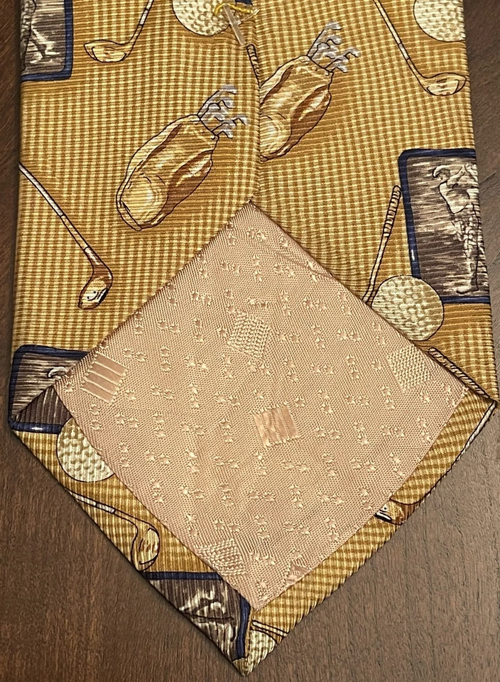 Grand Masters Championship 100% Silk Men’s Neck Tie Made In Korea - Imagem 2 de 4