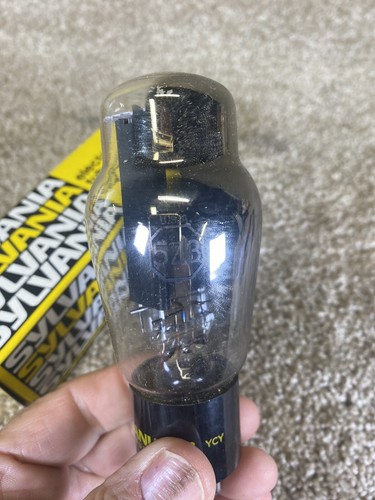 Tubo elettronico/aspirapolvere Sylvania 5Z3 vintage non testato - Foto 3 di 6
