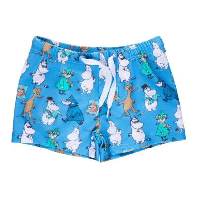 Martinex Kids Badeshorts blau mit Allover ''Boy Gang'' Print   Moomin Characters