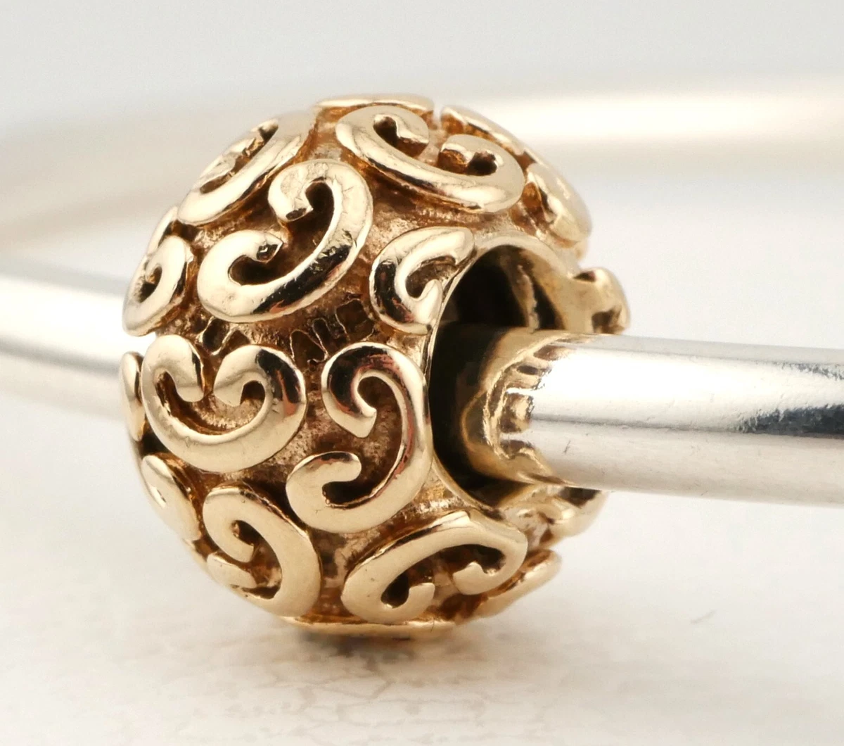 Pandora 585 Gold Charm Feeling Groovy 750421 Genuine
