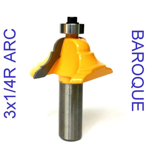 1 pc 12" SH French Baroque Handrail Edge Forming Router Bit S - Picture 6 of 12