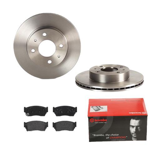 Brembo | Bremsscheiben BelüFtet + BeläGe Vorne FüR FüR Nissan 100 Nx B13 Sunny-image