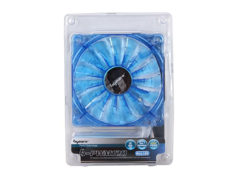 Bgears B-PWM 120 BLUE Blue LED PWM technology mini 4 pin 4 wire 2 ball bearing h - Image 4 of 4