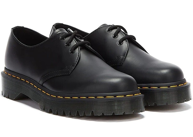 靴 Dr.Martens CORE 1461 BEX BLACK SMOOTH 1461 Bex Smooth Leather Oxford Shoes in Black | Dr. Martens