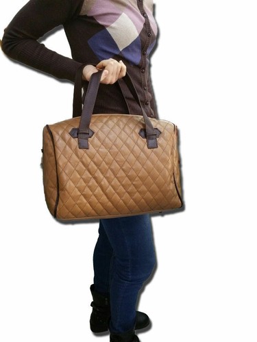 BORSA DA DONNA IN VERA PELLE DI VITELLO CON CUCITURE A ROMBI, MOD: ANNABELLE - Imagen 5 de 7