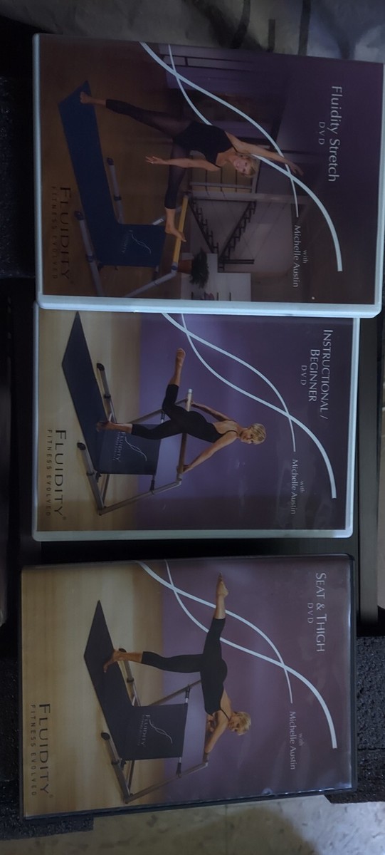Barre De Danse Fluidity Fitness Portable Bleue - Acier Et Bois, Hauteur Ajustable