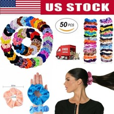 5-50 Pcs Hair Scrunchies Velvet Elastics Hair Ties Scrunchy Bands Ties Ropes Lot