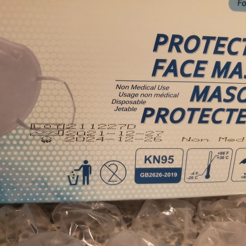 640ea KN95 Face Masks Air Filters, Individual Wrapped, Metal Nose Fit, 5 Layers - Picture 5 of 21