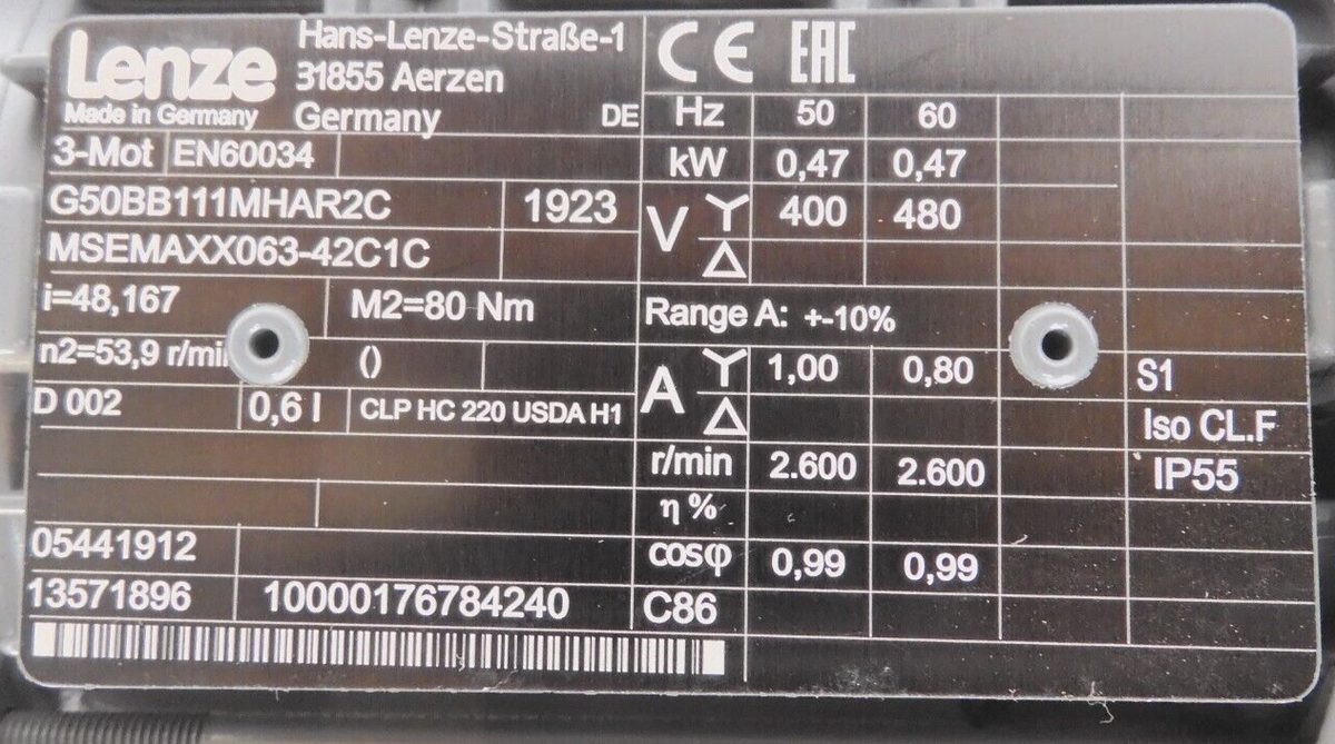 G50BB111MHAR2C, Lenze EZAEM-ECMB, -unused- | eBay