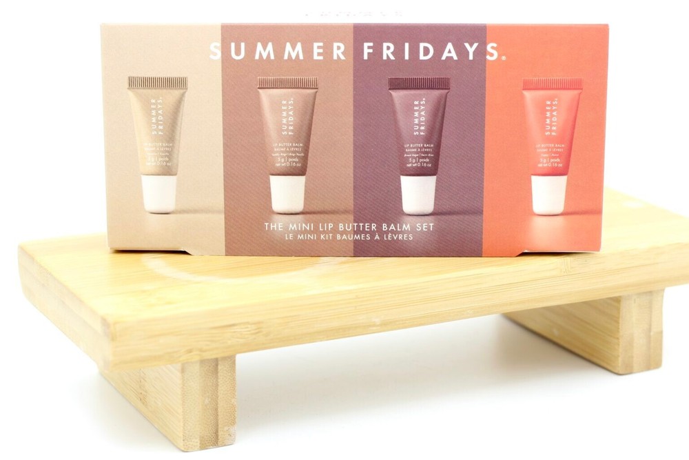 Lip Butter Balm Set（4pack） Summer Fridays Mini vanilla Beige Brown Sugar Kit