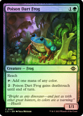 MTG FOIL Poison Dart Frog - The Lost Caverns of Ixalan #207 | eBay