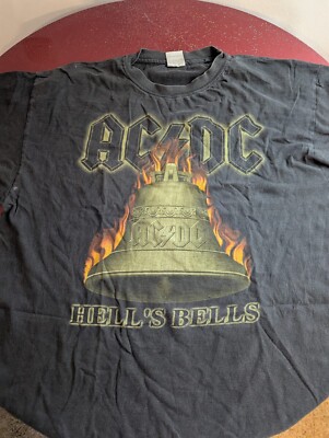 ACDC T-Shirt - World Tour 2000-2001 AC/DC- Hells Bells - Größe L