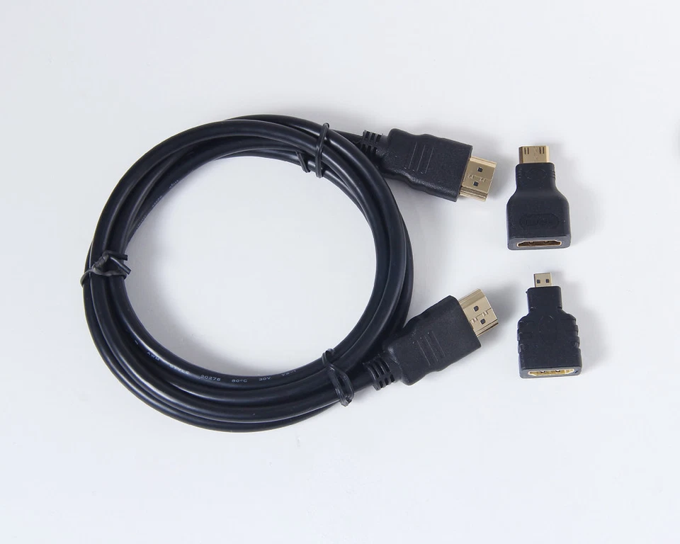 3 in 1 HDMI Ver1.4 Cable Wire Gold Plated micro/mini Plug - 1.5 meter - Image 4 of 4