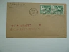 Jersey First day cover  from 1943 1/2d green