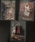 Fleer Michael Jordan Chicago Bulls 1995-96 3 Card Lot Then & Now/In the Game