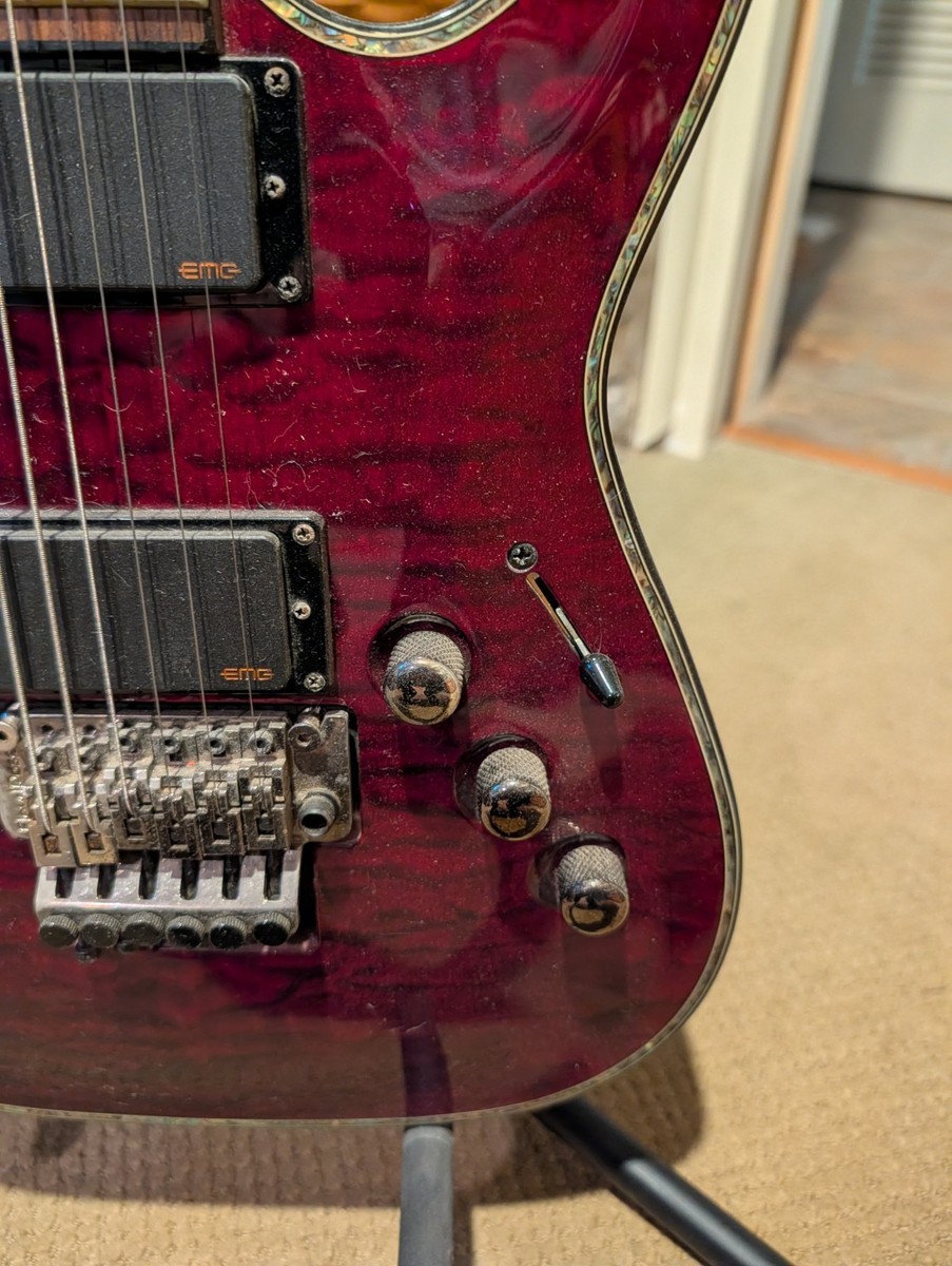 Schecter Diamond Series Hellraiser C-1 FR Black Cherry EMG