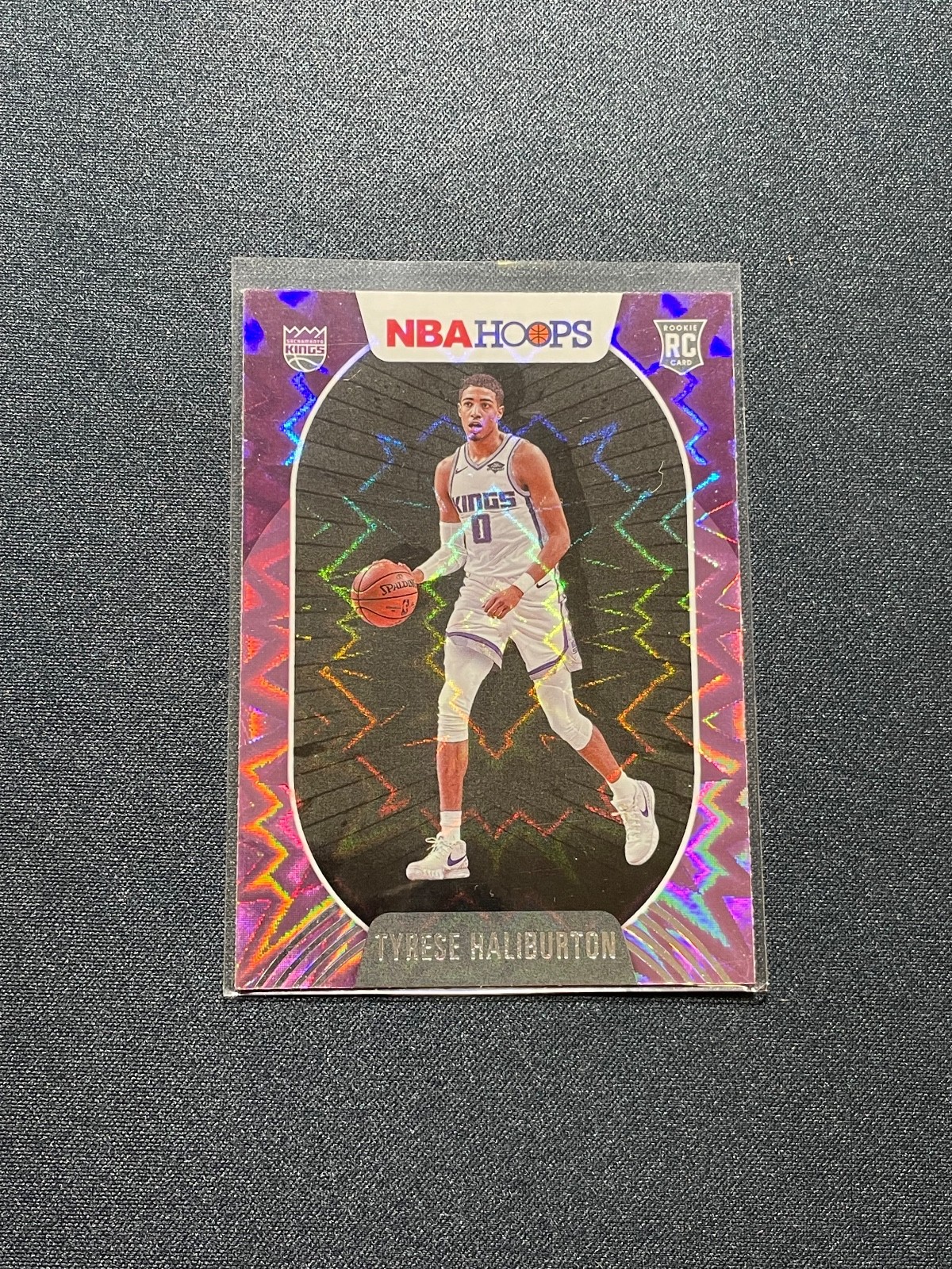 2020 NBA Hoops Tyrese Haliburton Purple Explosion Rookie
