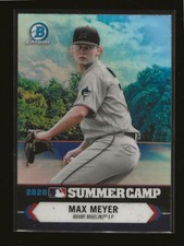 MAX MEYER 2021 Bowman Chrome 2020 Summer Camp Insert Miami Marlins #SC-25