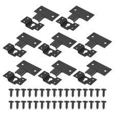 8Pcs Wall-Mounted Speaker Hanging Brackets with Screws Hook Kit, 2.8 x 1.18In