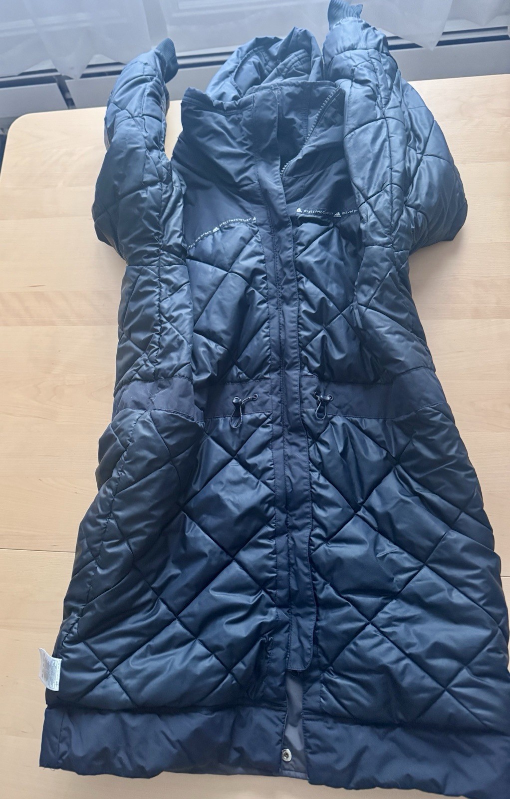 Adidas by Stella McCartney Women's Long Parka Coat, M, Blue image 7