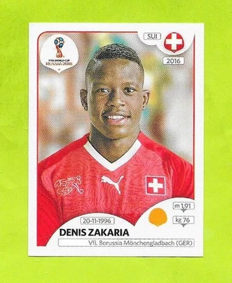 Vignette Coupe du monde Russie 2018 - N°384 - Suisse - Denis Zakaria - Photo 1/2