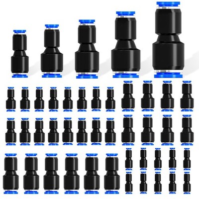 mxuteuk Quick Connect Air Hose Fittings,5 Size Push to Connect Fittings,1/8'',...
