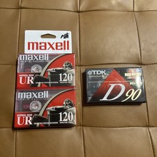 Maxell UR120 Blank Audio Cassettes - 120 Minutes - Normal Bias - 2 Tapes