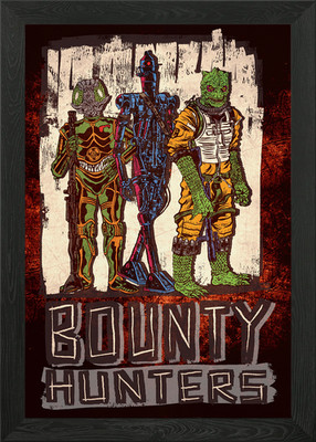 Bounty Hunters Trio Gerahmtes Wandbild Poster Leinwanddruck Bild