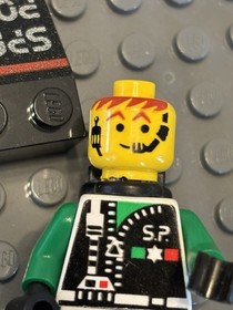 LEGO Town City SPACE POLICE Minifigure sp038 Officer Chief sp037 Vintage Minifig