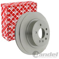 2X Febi Bremsscheiben Ø286Mm Hinten Passend FÜR Saab 9-5