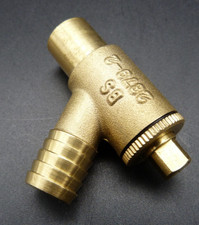 Drain Off Cock Valve Type A 15 mm Brass for draining Central Heating - UK Stock