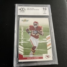 2007 Score Football Dwayne Bowe Rookie Card #336 Graded BCCG 10 Mint RC. rookie card picture