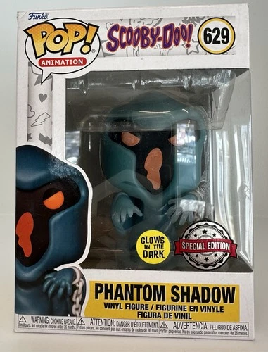 Funko Pop! Animation Scooby-Doo - Phantom Shadow #629 Figure Glows NEW 142-3