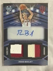Reed Bailey 2025-26 Bowman U Best Auto Dual Relic Patch Black /10 JERSEY NUMBER